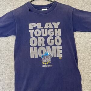 Vintage 90s Georgetown Hoyas College‎ T-Shirt Youth Boys XL Single Stitch
